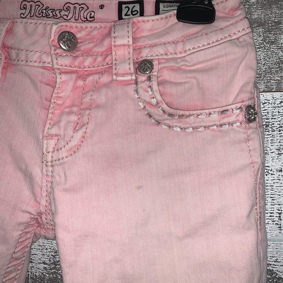 Miss Me jeans pink Signature Skinny style TP5853S2 size 26 - Picture 4 of 10